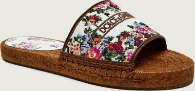 Klapki damskie na lato Dolce & Gabbana ze sklepu: Gomez Fashion Store w kategorii: Klapki damskie - zdjęcie 874714-BD9-10338_DG261W000007330