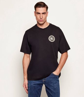 T-shirt męski młodzieżowy na wiosnę Dolce & Gabbana ze sklepu: Gomez Fashion Store w kategorii: T-shirty męskie - zdjęcie 874714-BD9-10338_DG261M000002070