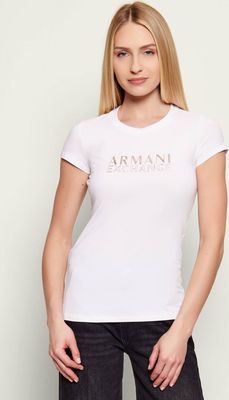 Bluzka damska młodzieżowa Armani Exchange ze sklepu: Gomez Fashion Store w kategorii: Bluzki damskie - zdjęcie 874714-BD9-10338_AX262W000013H55