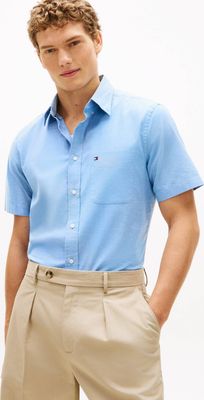 Koszula męska z klasycznym kołnierzykiem Tommy Hilfiger ze sklepu: Gomez Fashion Store w kategorii: Koszule męskie - zdjęcie 874714-BD9-10338_TH262M000062D11