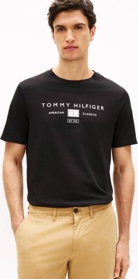 T-shirt męski na lato wiosenny Tommy Hilfiger ze sklepu: Gomez Fashion Store w kategorii: T-shirty męskie - zdjęcie 874714-BD9-10338_TH262M000066D12