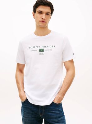 T-shirt męski w stylu młodzieżowym Tommy Hilfiger ze sklepu: Gomez Fashion Store w kategorii: T-shirty męskie - zdjęcie 874714-BD9-10338_TH262M000066D96