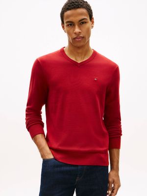 Sweter męski na wiosnę casual Tommy Hilfiger ze sklepu: Gomez Fashion Store w kategorii: Swetry męskie - zdjęcie 874714-BD9-10338_TH262M000101H44