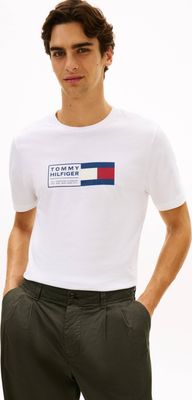 T-shirt męski na wiosnę Tommy Hilfiger ze sklepu: Gomez Fashion Store w kategorii: T-shirty męskie - zdjęcie 874714-BD9-10338_TH262M000119D96