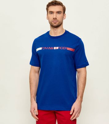 T-shirt męski na lato Tommy Hilfiger ze sklepu: Gomez Fashion Store w kategorii: T-shirty męskie - zdjęcie 874714-BD9-10338_TH262M000120L57