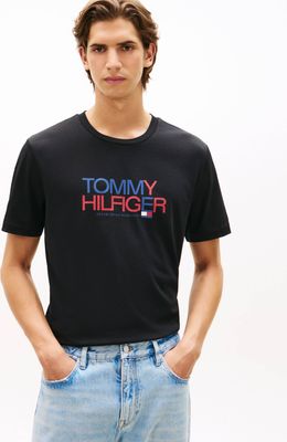 T-shirt męski na lato Tommy Hilfiger ze sklepu: Gomez Fashion Store w kategorii: T-shirty męskie - zdjęcie 874714-BD9-10338_TH262M000121D12