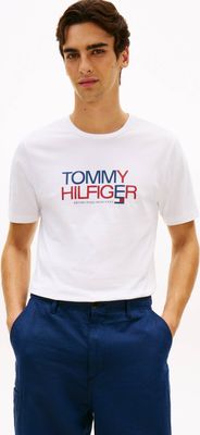T-shirt męski wiosenny młodzieżowy Tommy Hilfiger ze sklepu: Gomez Fashion Store w kategorii: T-shirty męskie - zdjęcie 874714-BD9-10338_TH262M000121D96