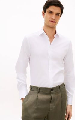 Tommy Hilfiger - Koszula męska z kołnierzykiem button down ze sklepu: Gomez Fashion Store w kategorii: Koszule męskie - zdjęcie 874714-BD9-10338_TH262M000165H83