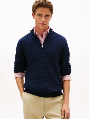 Sweter męski wiosenny Tommy Hilfiger ze sklepu: Gomez Fashion Store w kategorii: Swetry męskie - zdjęcie 874714-BD9-10338_TH262M000106F23