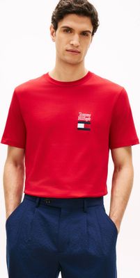 T-shirt męski na wiosnę Tommy Hilfiger ze sklepu: Gomez Fashion Store w kategorii: T-shirty męskie - zdjęcie 874714-BD9-10338_TH262M000190P23