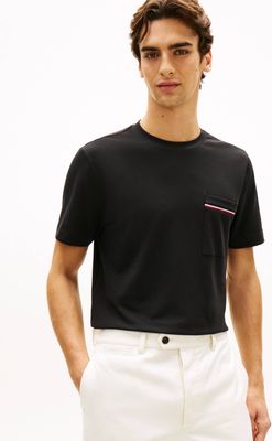 T-shirt męski casual Tommy Hilfiger ze sklepu: Gomez Fashion Store w kategorii: T-shirty męskie - zdjęcie 874714-BD9-10338_TH262M000192D12