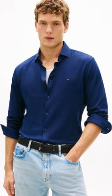 Koszula męska letnia Tommy Hilfiger ze sklepu: Gomez Fashion Store w kategorii: Koszule męskie - zdjęcie 874714-BD9-10338_TH262M000203F32