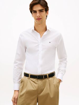 Koszula męska z klasycznym kołnierzykiem Tommy Hilfiger ze sklepu: Gomez Fashion Store w kategorii: Koszule męskie - zdjęcie 874714-BD9-10338_TH262M000204D96