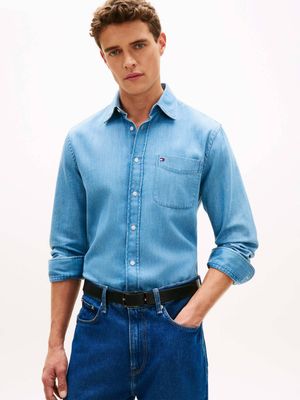 Koszula męska casual Tommy Hilfiger ze sklepu: Gomez Fashion Store w kategorii: Koszule męskie - zdjęcie 874714-BD9-10338_TH262M000207F57