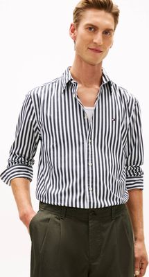 Koszula męska na lato casualowa Tommy Hilfiger ze sklepu: Gomez Fashion Store w kategorii: Koszule męskie - zdjęcie 874714-BD9-10338_TH262M000208075