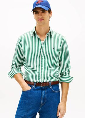 Koszula męska na lato casual Tommy Hilfiger ze sklepu: Gomez Fashion Store w kategorii: Koszule męskie - zdjęcie 874714-BD9-10338_TH262M000208K39
