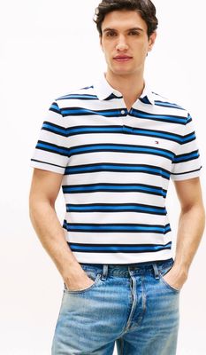 T-shirt męski na lato casual Tommy Hilfiger ze sklepu: Gomez Fashion Store w kategorii: T-shirty męskie - zdjęcie 874714-BD9-10338_TH262M000138ZD2