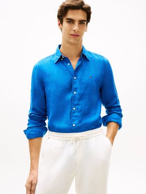 Koszula męska z klasycznym kołnierzykiem Tommy Hilfiger ze sklepu: Gomez Fashion Store w kategorii: Koszule męskie - zdjęcie 874714-BD9-10338_TH262M000061ZB8