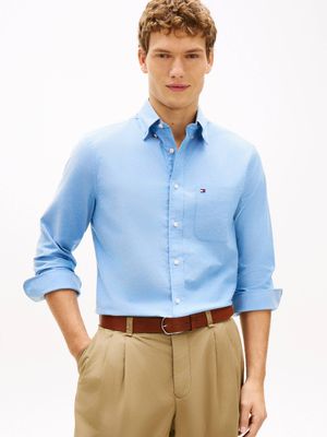 Koszula męska casualowa Tommy Hilfiger ze sklepu: Gomez Fashion Store w kategorii: Koszule męskie - zdjęcie 874714-BD9-10338_TH262M000063D11