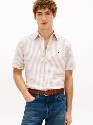 Koszula męska z klasycznym kołnierzykiem Tommy Hilfiger ze sklepu: Gomez Fashion Store w kategorii: Koszule męskie - zdjęcie 874714-BD9-10338_TH262M000228O17