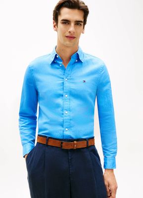 Koszula męska na wiosnę Tommy Hilfiger ze sklepu: Gomez Fashion Store w kategorii: Koszule męskie - zdjęcie 874714-BD9-10338_TH262M000230852