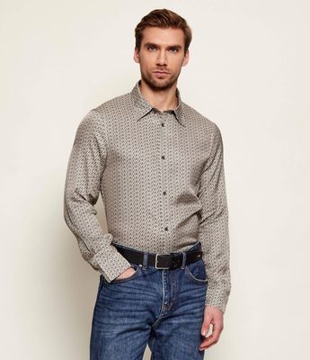 Koszula męska casual Armani Exchange ze sklepu: Gomez Fashion Store w kategorii: Koszule męskie - zdjęcie 874714-BD9-10338_AX262M000060K07