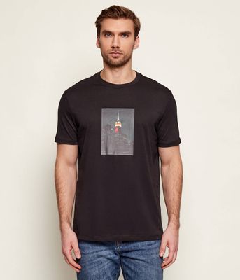 T-shirt męski wiosenny Armani Exchange ze sklepu: Gomez Fashion Store w kategorii: T-shirty męskie - zdjęcie 874714-BD9-10338_AX262M000068H50