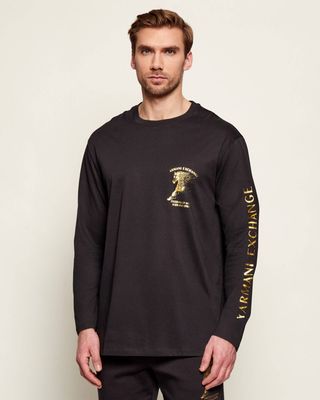 Armani Exchange - T-shirt męski ze sklepu: Gomez Fashion Store w kategorii: T-shirty męskie - zdjęcie 874714-BD9-10338_AX262M000072H50