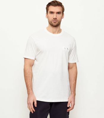 T-shirt męski na lato casual Armani Exchange ze sklepu: Gomez Fashion Store w kategorii: T-shirty męskie - zdjęcie 874714-BD9-10338_AX262M000081H83