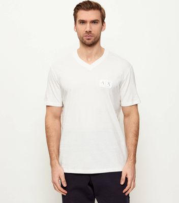 T-shirt męski na lato Armani Exchange ze sklepu: Gomez Fashion Store w kategorii: T-shirty męskie - zdjęcie 874714-BD9-10338_AX262M000082H83
