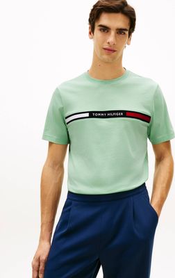T-shirt męski w stylu młodzieżowym Tommy Hilfiger ze sklepu: Gomez Fashion Store w kategorii: T-shirty męskie - zdjęcie 874714-BD9-10338_TH262M000245ZC1