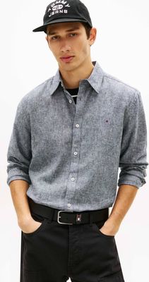 Koszula męska na wiosnę Tommy Jeans ze sklepu: Gomez Fashion Store w kategorii: Koszule męskie - zdjęcie 874714-BD9-10338_TM262M000059072