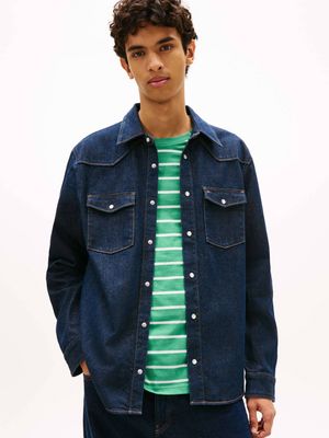 Tommy Jeans - Koszula męska casualowa ze sklepu: Gomez Fashion Store w kategorii: Koszule męskie - zdjęcie 874714-BD9-10338_TM262M000079D75
