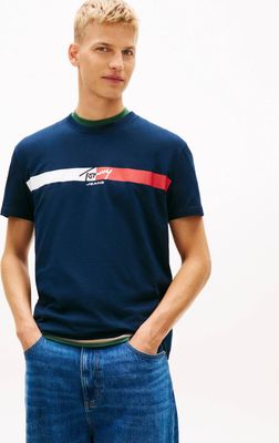 Tommy Jeans - T-shirt męski w stylu młodzieżowym ze sklepu: Gomez Fashion Store w kategorii: T-shirty męskie - zdjęcie 874714-BD9-10338_TM262M000038072