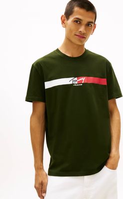 T-shirt męski wiosenny młodzieżowy Tommy Jeans ze sklepu: Gomez Fashion Store w kategorii: T-shirty męskie - zdjęcie 874714-BD9-10338_TM262M000038ZD7