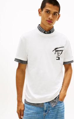 Tommy Jeans - T-shirt męski w stylu młodzieżowym ze sklepu: Gomez Fashion Store w kategorii: T-shirty męskie - zdjęcie 874714-BD9-10338_TM262M000091A07