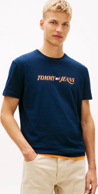 Tommy Jeans - T-shirt męski młodzieżowy ze sklepu: Gomez Fashion Store w kategorii: T-shirty męskie - zdjęcie 874714-BD9-10338_TM262M000040072