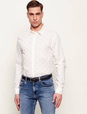 Koszula męska na lato Armani Exchange ze sklepu: Gomez Fashion Store w kategorii: Koszule męskie - zdjęcie 874714-BD9-10338_AX262M000122K14