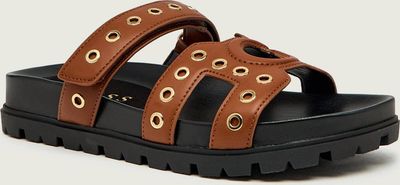 Guess - Klapki damskie na lato ze sklepu: Gomez Fashion Store w kategorii: Klapki damskie - zdjęcie 874714-BD9-10338_GU261W000097211