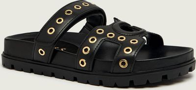 Klapki damskie na lato Guess ze sklepu: Gomez Fashion Store w kategorii: Klapki damskie - zdjęcie 874714-BD9-10338_GU261W000097990