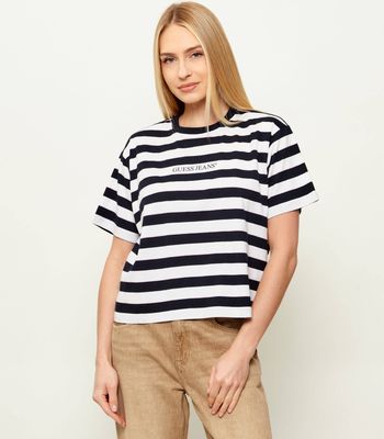 Bluzka damska na wiosnę Guess Jeans ze sklepu: Gomez Fashion Store w kategorii: Bluzki damskie - zdjęcie 874714-BD9-10338_GE261W000007Q96