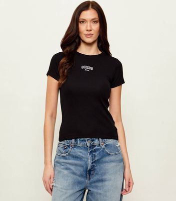 Guess Jeans - Bluzka damska młodzieżowa ze sklepu: Gomez Fashion Store w kategorii: Bluzki damskie - zdjęcie 874714-BD9-10338_GE261W000012058