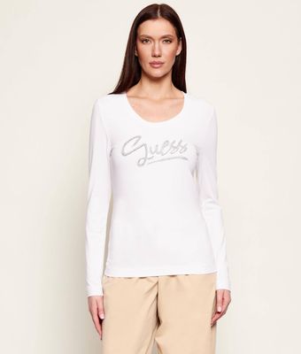 Bluzka damska młodzieżowa casualowa Guess ze sklepu: Gomez Fashion Store w kategorii: Bluzki damskie - zdjęcie 874714-BD9-10338_GJ261W000032F11