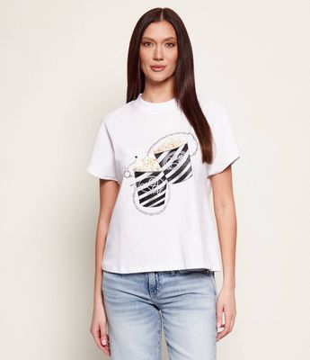 Bluzka damska w stylu młodzieżowym Guess ze sklepu: Gomez Fashion Store w kategorii: Bluzki damskie - zdjęcie 874714-BD9-10338_GJ261W000033F11