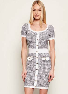 Guess - Sukienka wiosenna ze sklepu: Gomez Fashion Store w kategorii: Sukienki - zdjęcie 874714-BD9-10338_GJ261W000043W65