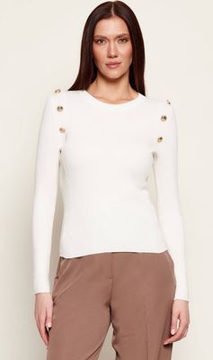 Sweter damski casual na wiosnę Guess ze sklepu: Gomez Fashion Store w kategorii: Swetry damskie - zdjęcie 874714-BD9-10338_GJ261W000070J34