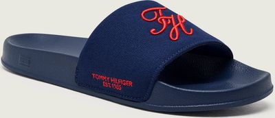 Klapki męskie na lato Tommy Hilfiger ze sklepu: Gomez Fashion Store w kategorii: Klapki męskie - zdjęcie 874714-BD9-10338_TH262M000250O35
