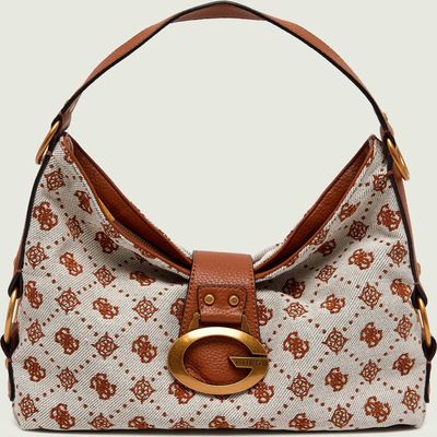 Torebka hobo elegancki Guess ze sklepu: Gomez Fashion Store w kategorii: Torebki hobo - zdjęcie 874714-BD9-10338_GU262W000073341