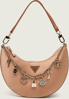 Torebka hobo elegancki Guess ze sklepu: Gomez Fashion Store w kategorii: Torebki hobo - zdjęcie 874714-BD9-10338_GU262W000168473