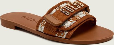 Klapki damskie na lato Guess ze sklepu: Gomez Fashion Store w kategorii: Klapki damskie - zdjęcie 874714-BD9-10338_GU262W000197847